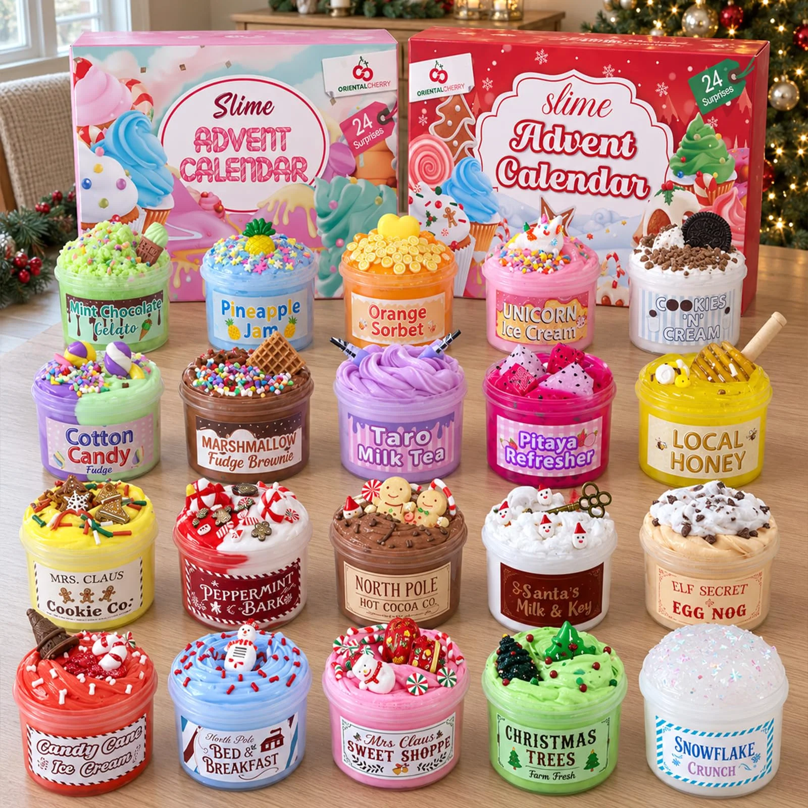 Oriental Cherry Two Slime Advent Calendars