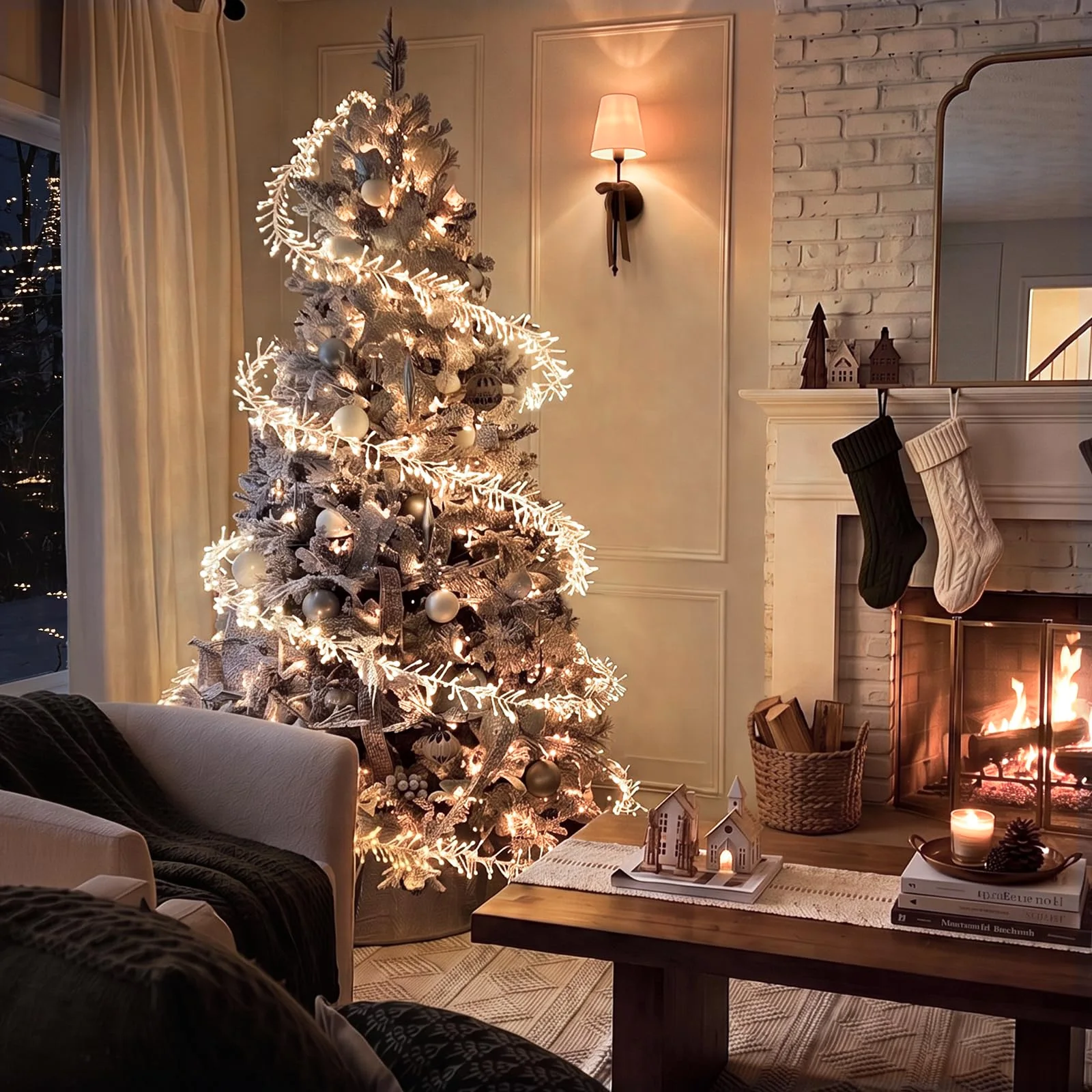 Oriental Cherry 60 Ft Floating Spiral Tree Lights