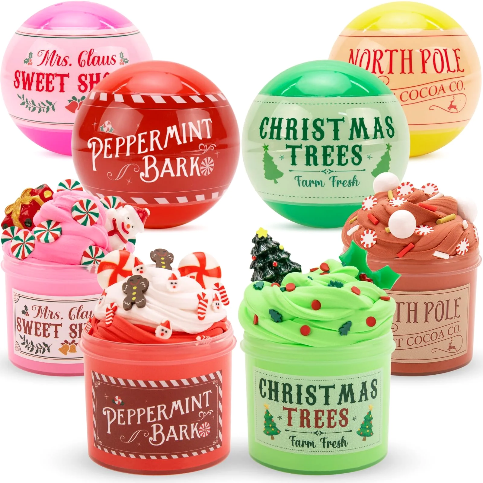 Oriental Cherry Christmas Slime Balls