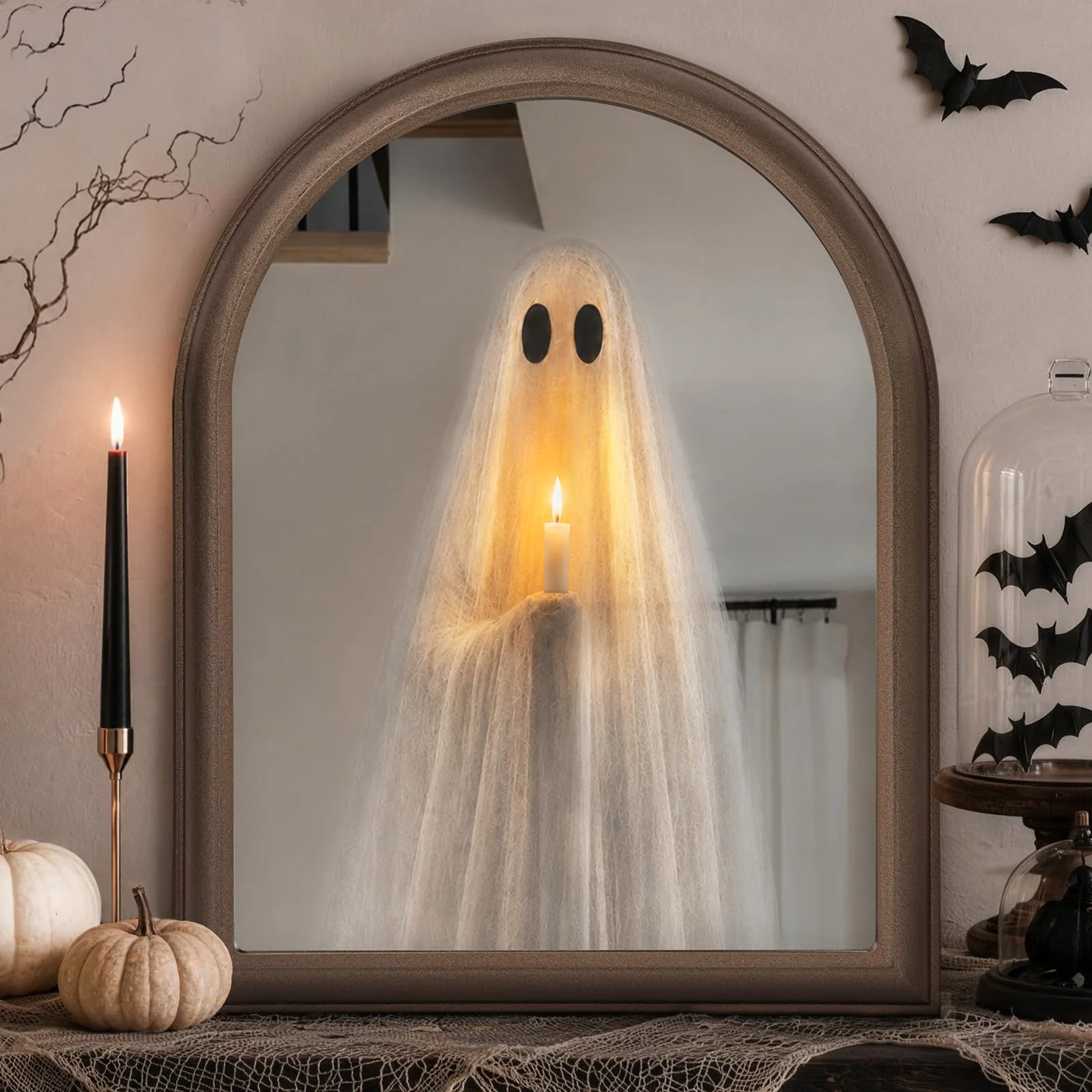 Oriental Cherry Light-Up Ghost Mirror