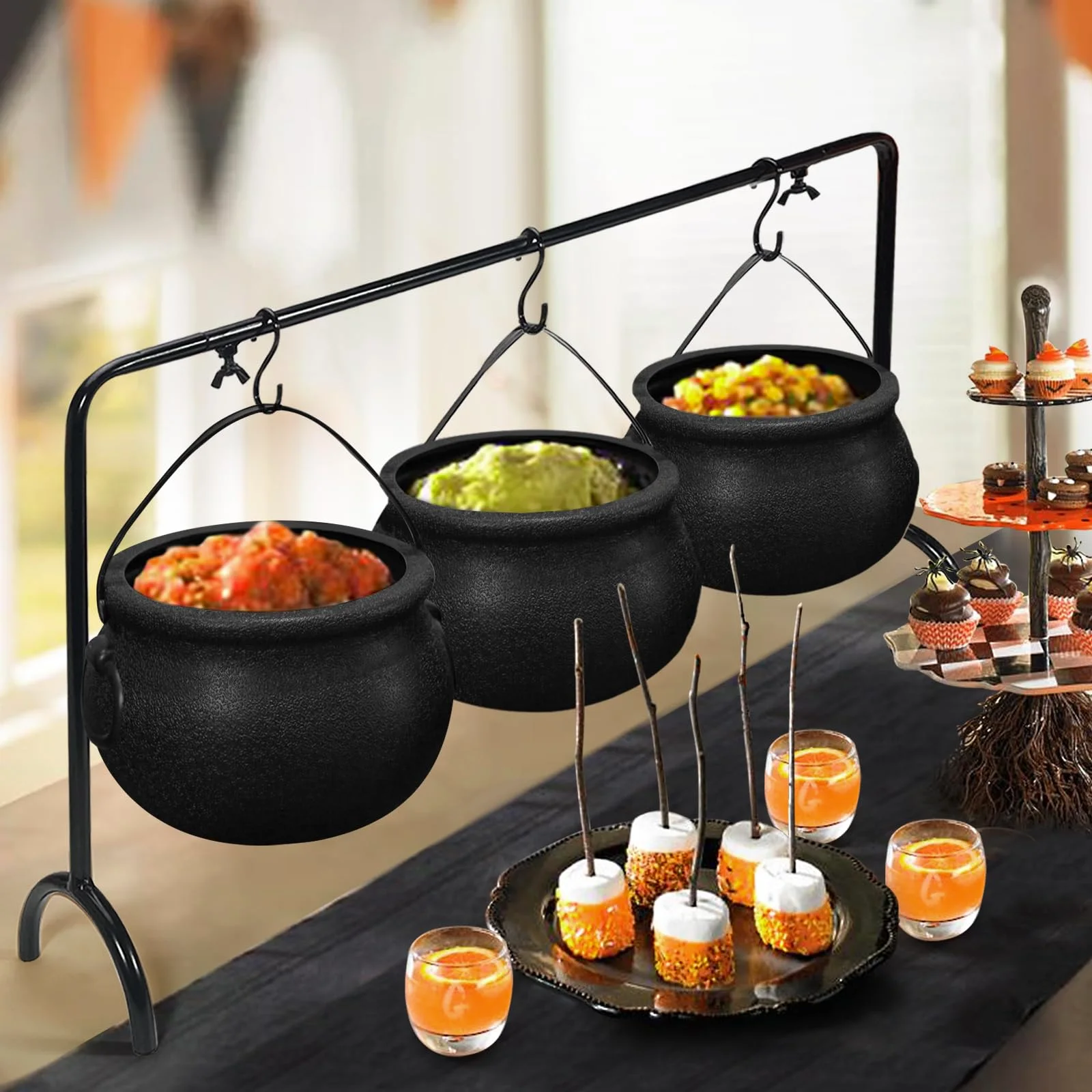 Oriental Cherry Witches Cauldron Serving Bowls