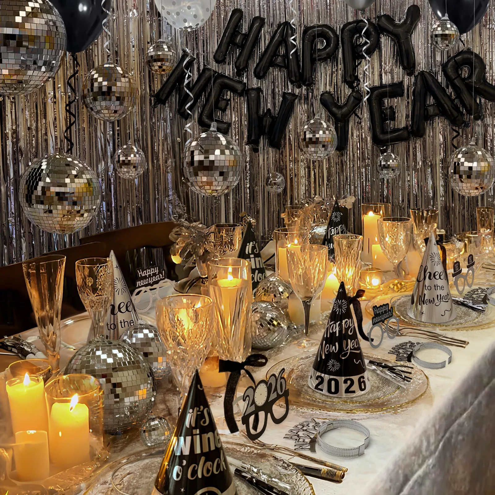Oriental Cherry 98-Piece New Year's Eve Party Set