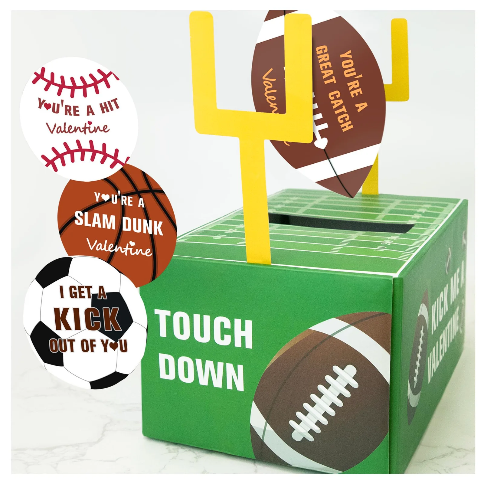 Oriental Cherry Football Valentine Boxes
