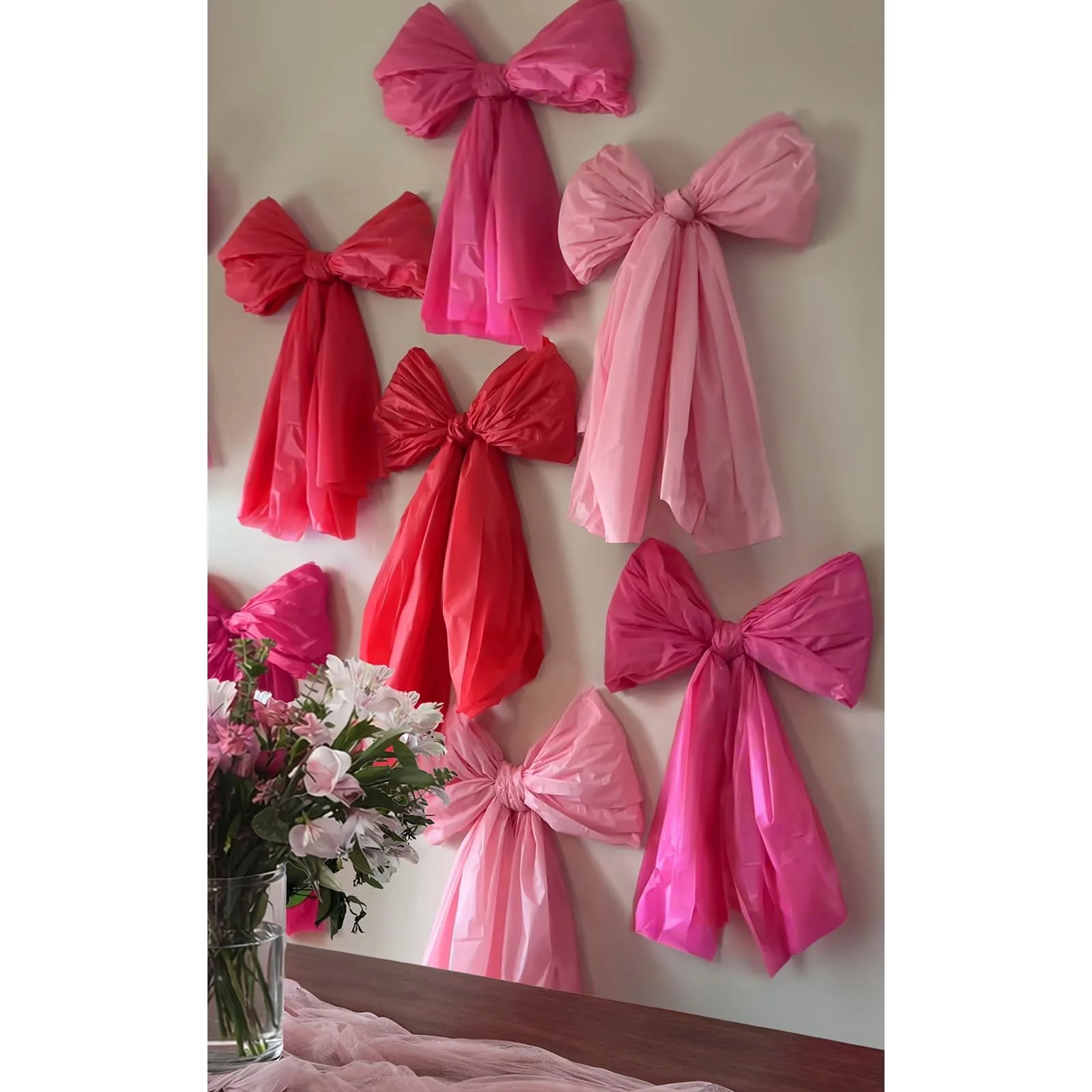 Oriental Cherry Giant Valentine Wall Bows